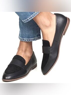 Madewell Alex Black Leather Loafers